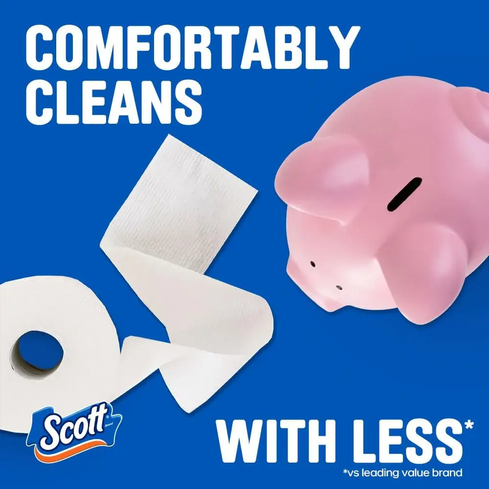 Scott ComfortPlus Toilet Paper 12 Triple Rolls | 2772 Sheets Total - view 5