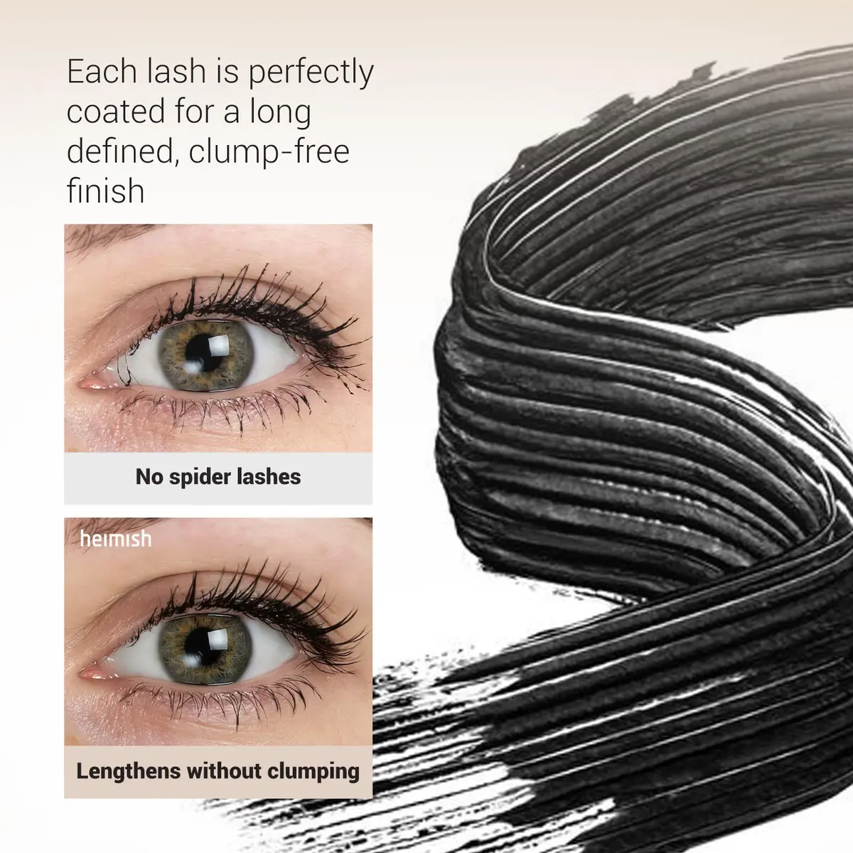 HEIMISH Dailism Smudge Stop Mascara 0.32oz (9g) | Curling & Lengthening, Waterproof, Smudge-proof - view 5