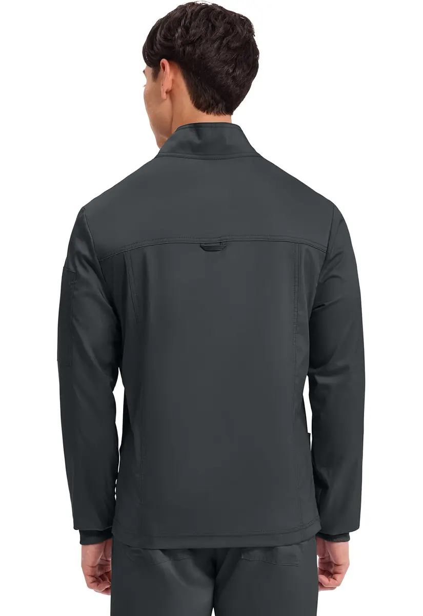 Cherokee WW Revolution Scrub Jacket Men Zip Front Nurse Jacket 5 Pockets | Breathable, Durable, Professional Fit - view 3