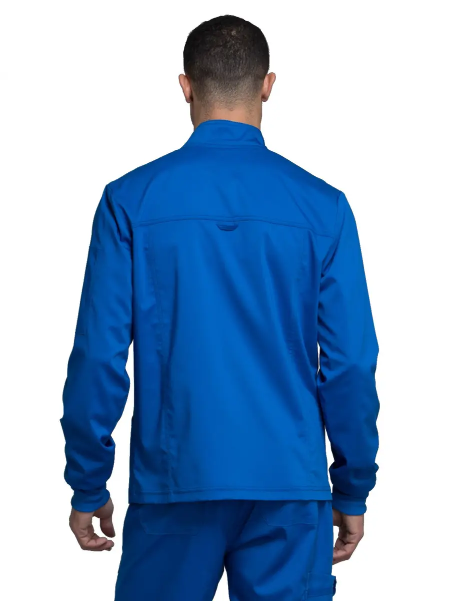 Cherokee WW Revolution Scrub Jacket Men Zip Front Nurse Jacket 5 Pockets | Breathable, Durable & Easy Care (70-120 chars) - view 2