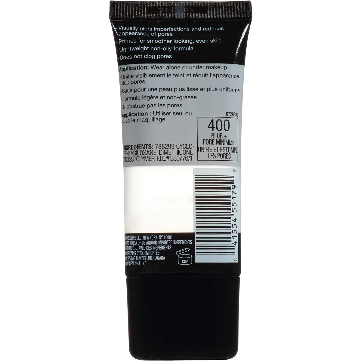 Maybelline New York Facestudio Master Prime Blur + Pore Minimize Primer 30ml (1 fl. oz.) | Lightweight Water-Based Formula - view 2