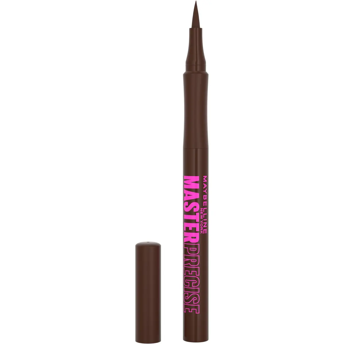 Maybelline Master Precise All Day Waterproof Liquid Eyeliner Makeup, Forest Brown, 0.11ml (0.0037 Fl Oz) | Ophthalmologist Tested for Sensitive Eyes - main product image