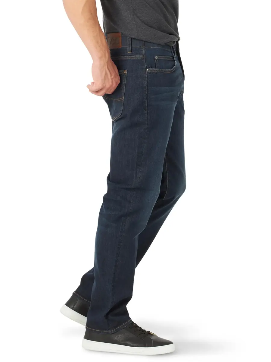 Lee Men's Extreme Motion Athletic Taper Jean Blue Strike 36W x 30L | Flexible Athletic Fit for Active Men - view 2
