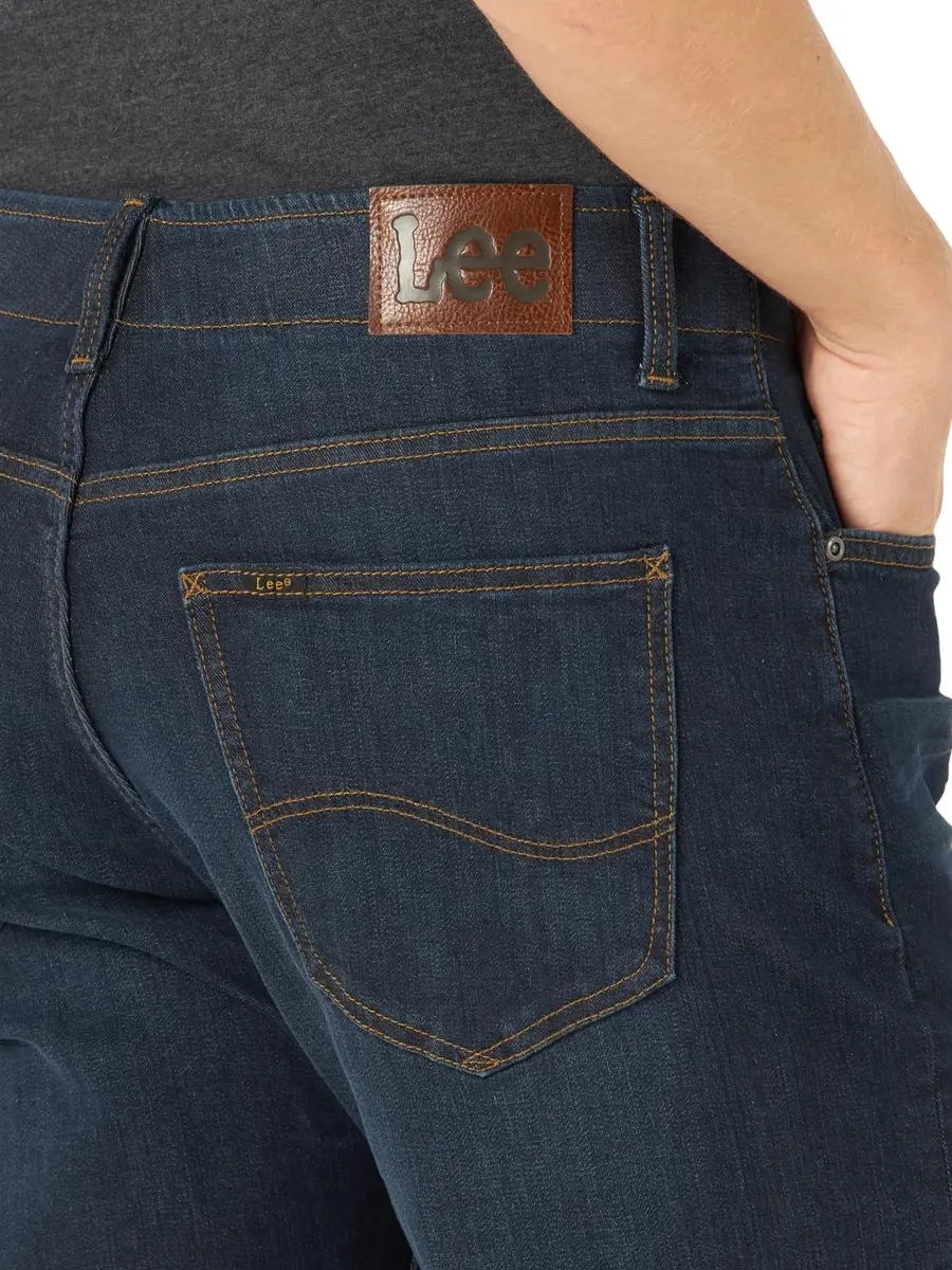 Lee Men's Extreme Motion Athletic Taper Jean Blue Strike 36W x 30L | Flexible Athletic Fit for Active Men - view 3