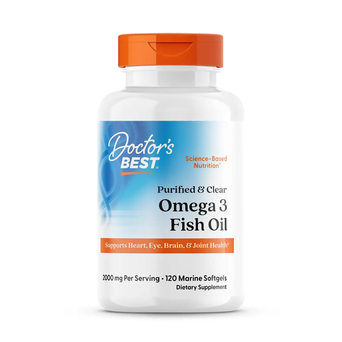 Doctor's Best Omega 3 Fish Oil Supplement 2000 mg | EPA 800mg, DHA 400mg, Heart Health Support - main product image