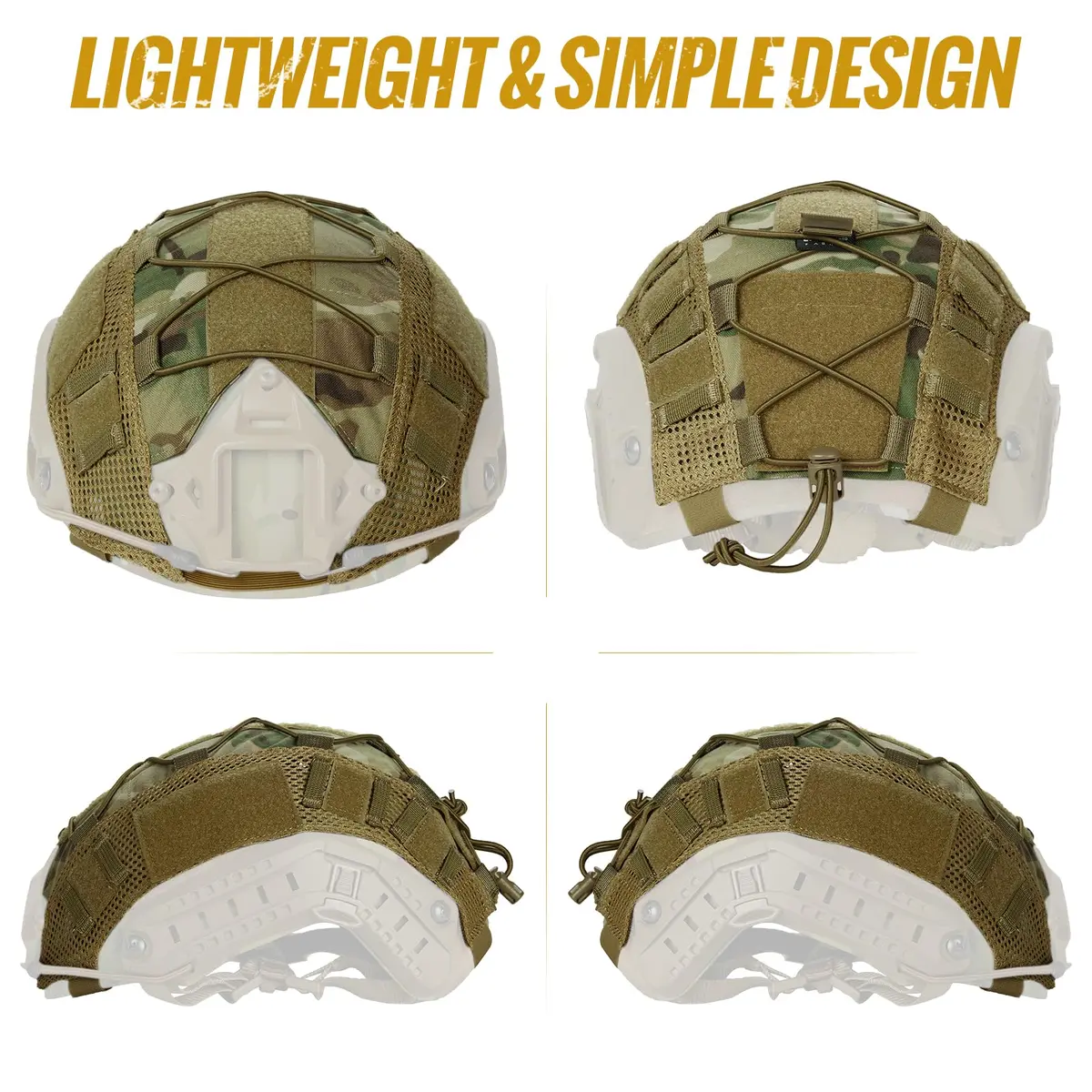 ONETIGRIS Helmet Cover, Tactical Fast Cover Cloth for PJ Helmet, Size M/L | Water-Resistant & Dust-Proof - view 5