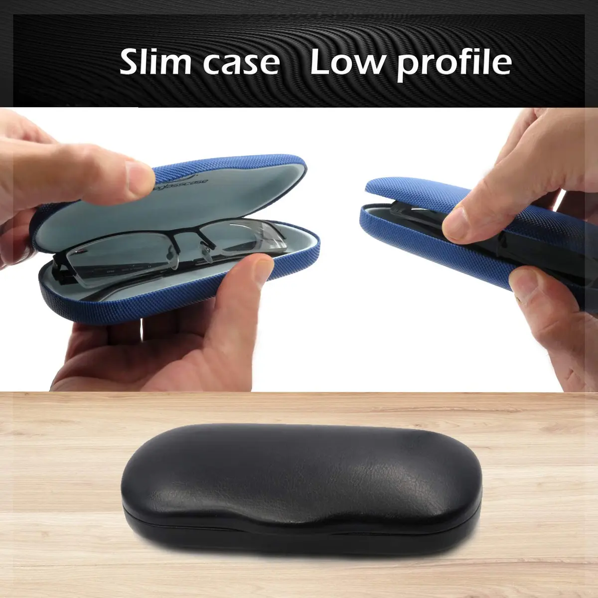 MyEyeglassCase Glasses Case Hard Shell for Small - Medium Frames | Elegant Brown Travel Storage - view 4
