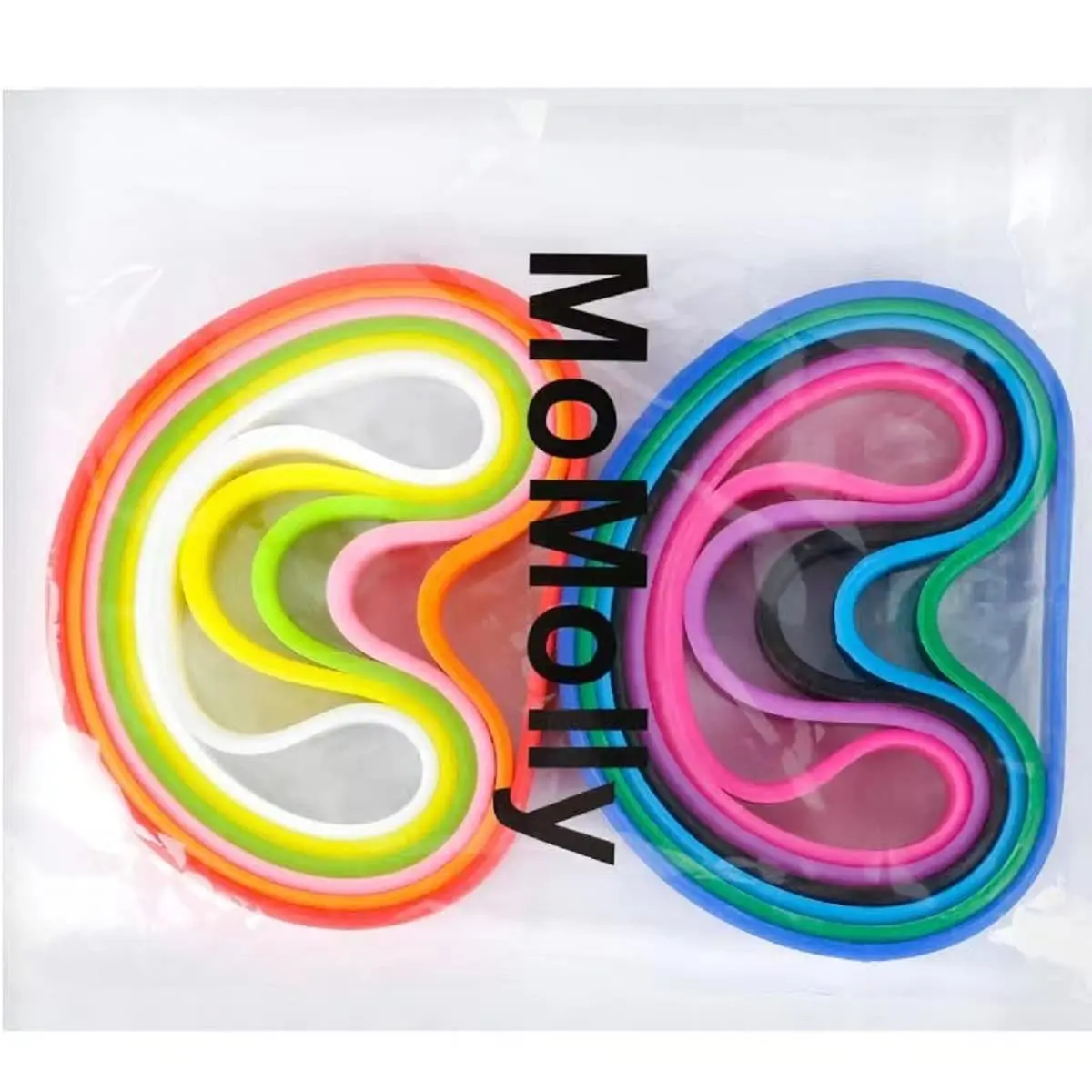 MoMolly Silicone Wristbands Rubber Bracelets 12Pcs Mixed Colors 25.4cm (10 inch) | Customizable Sports Bands for Women Men - view 7