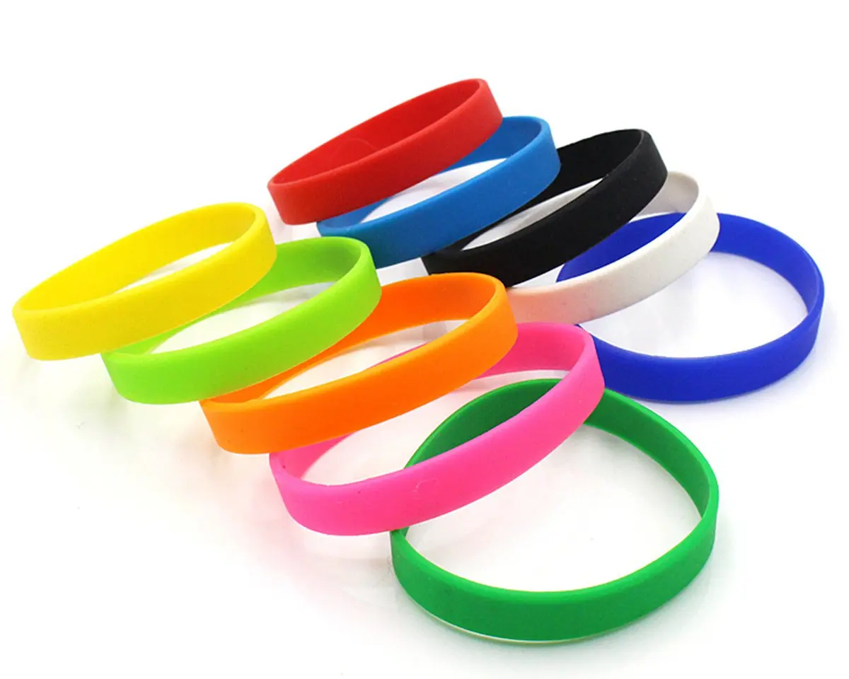 MoMolly Silicone Wristbands Rubber Bracelets 12Pcs Mixed Colors 25.4cm (10 inch) | Customizable Sports Bands for Women Men - view 9