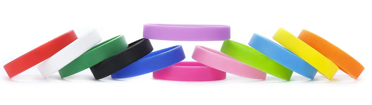 MoMolly Silicone Wristbands Rubber Bracelets 12Pcs Mixed Colors 25.4cm (10 inch) | Customizable Sports Bands for Women Men - view 2