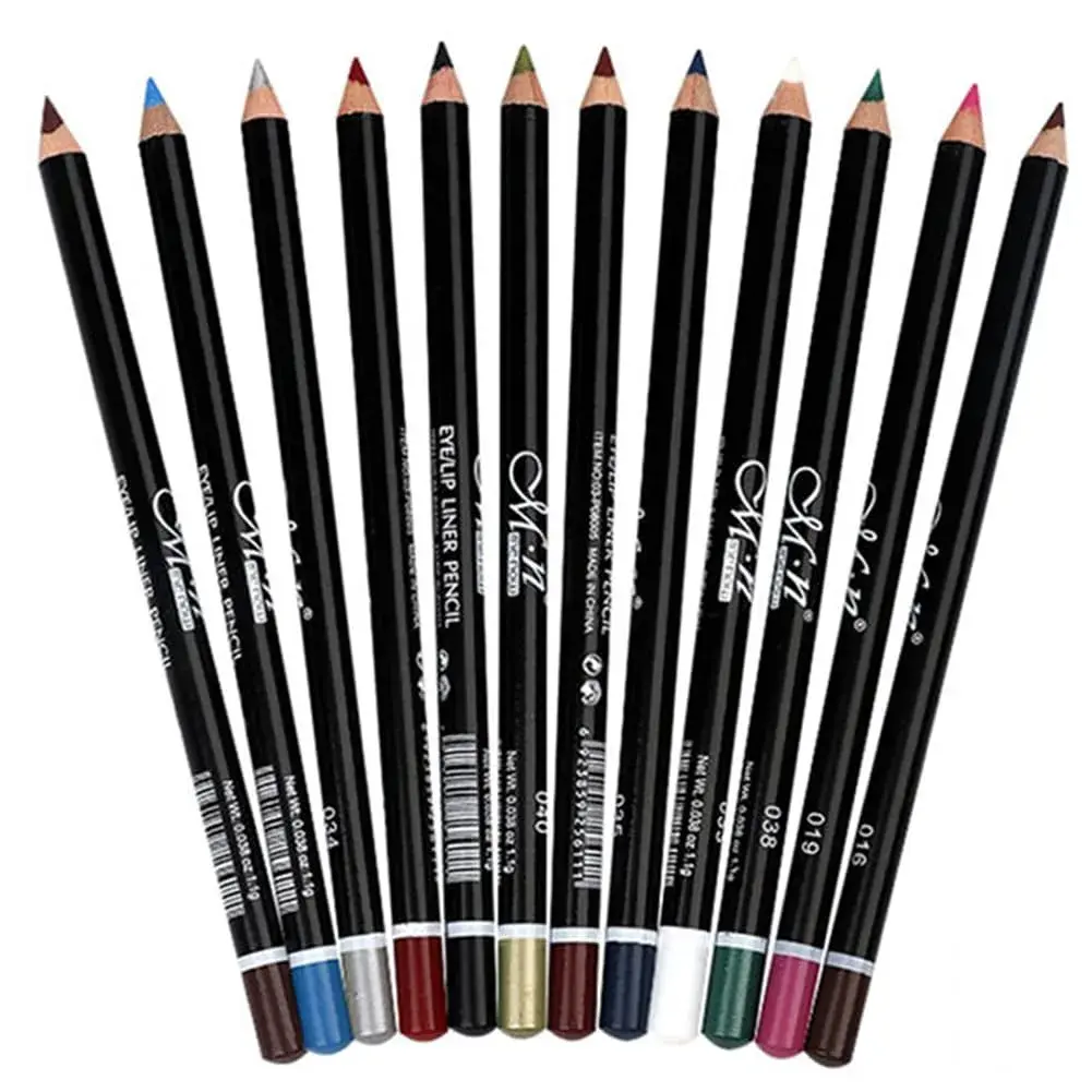 DC-BEAUTIFUL 12 Colors Eyeliner Pencil Set | Waterproof & Smudge-Proof Makeup - main product image