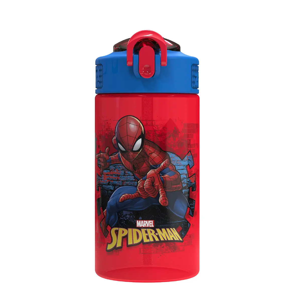 Zak Designs Marvel Spider-Man Kids Water Bottle 492ml (16 oz) | Leak-Proof & BPA-Free for Daily Hydration - main product image