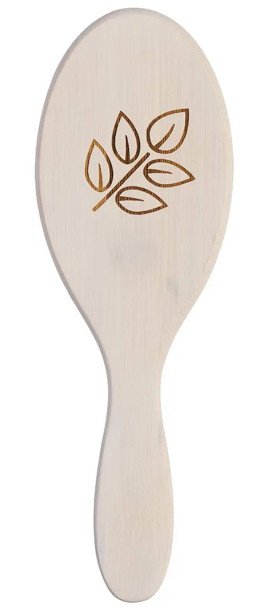 Olivia Garden EcoHair Paddle Bamboo Hair Brush, EH-CO, Combo | Handcrafted Bamboo Handle, Ionic Bristles, All Hair Types - view 2