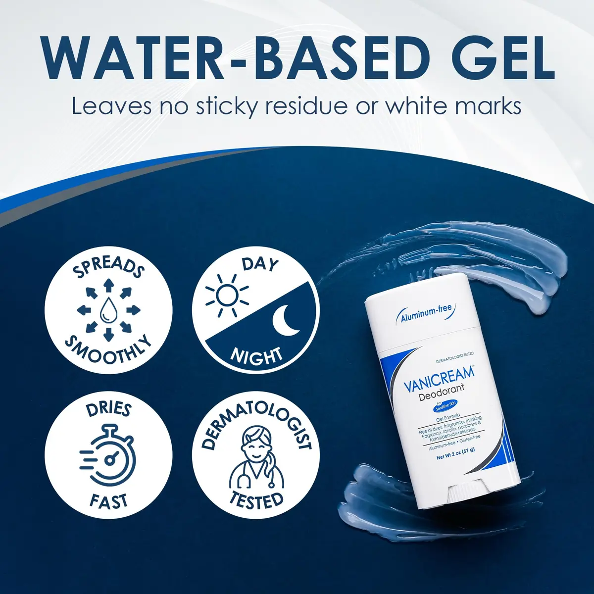 Vanicream Aluminum-Free Gel Deodorant 59ml (2 Oz) | Dermatologist-Recommended for Sensitive Skin - view 4