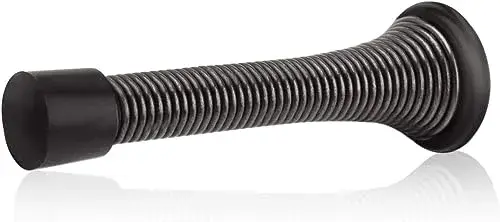 HOMOTEK Heavy Duty Spring Door Stops, 12 Pack Oil Rubbed Bronze | Value Pack Doorstop for Wall Protection - main product image