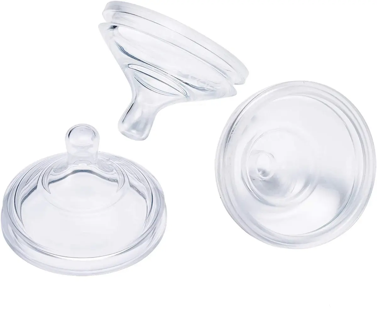 Boon Nursh Newborn Silicone Baby Bottle Nipples - Slow Flow, 3 Count | Mimics Natural Feeding - main product image