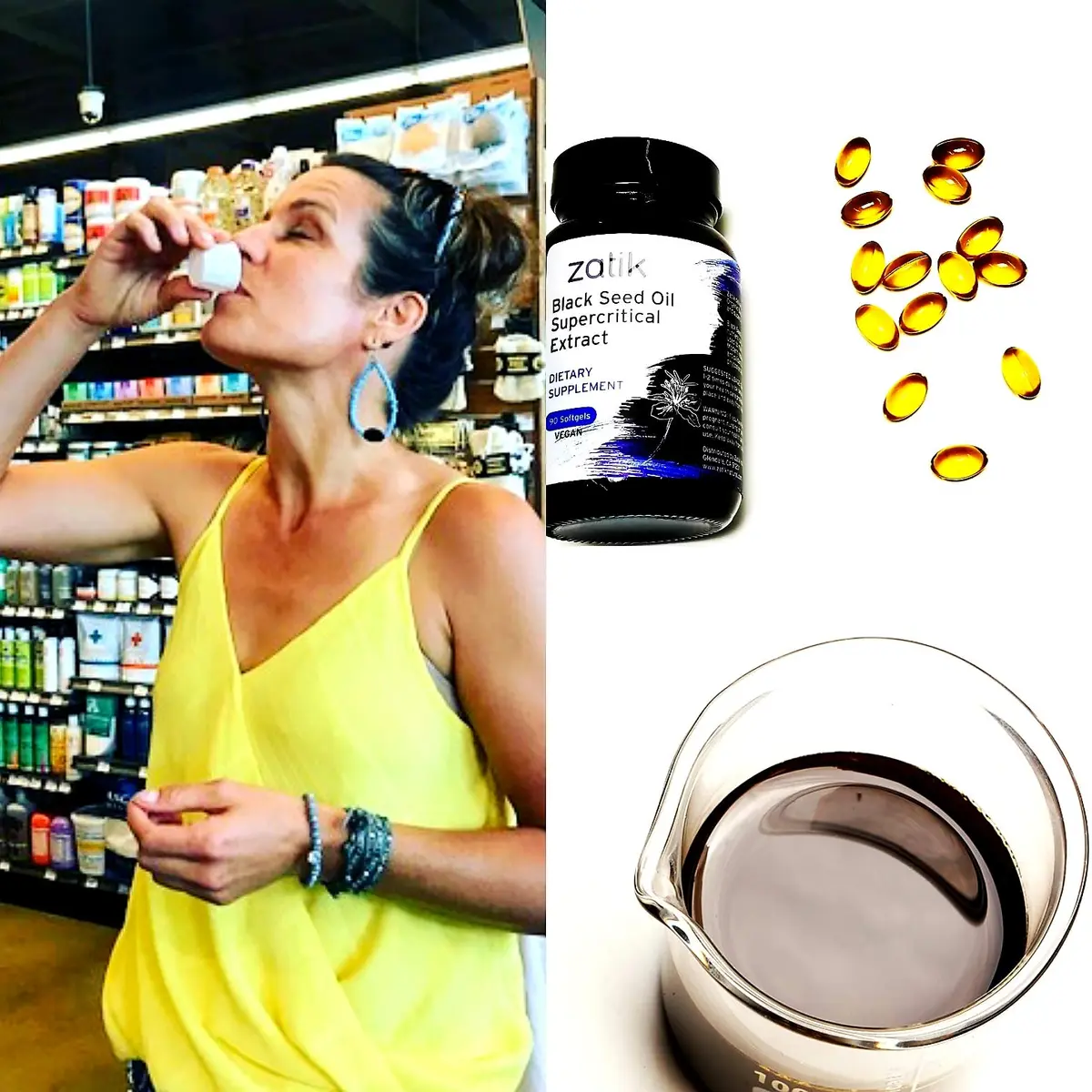 Zatik Naturals Black Cumin Seed Oil & Supercritical Extract, 90 Softgels | USDA Organic, Cold Pressed, Vegan - view 10