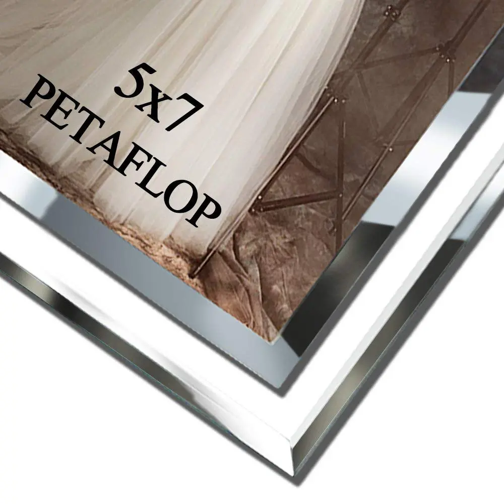 PETAFLOP 5x7 Picture Frames Set of 2 | Modern Glass Wall & Tabletop Decor (5x7 inch) - view 4