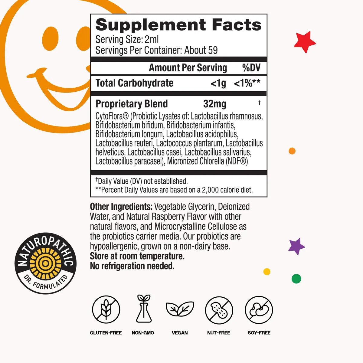 BIORAY Kids NDF Tummy Raspberry 2 Fl Oz | Supports Gut & Immune Health - view 5