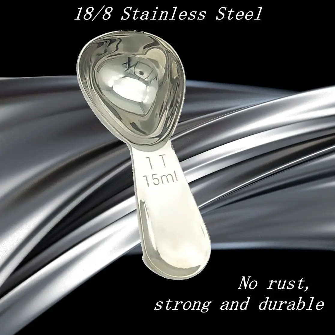 CoaGu 15ml Stainless Steel Coffee Scoop | Precision Measurement for Ground Coffee - view 7