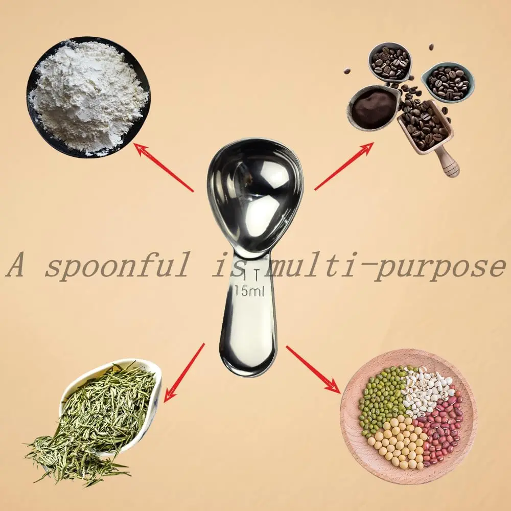 CoaGu 15ml Stainless Steel Coffee Scoop | Precision Measurement for Ground Coffee - view 8