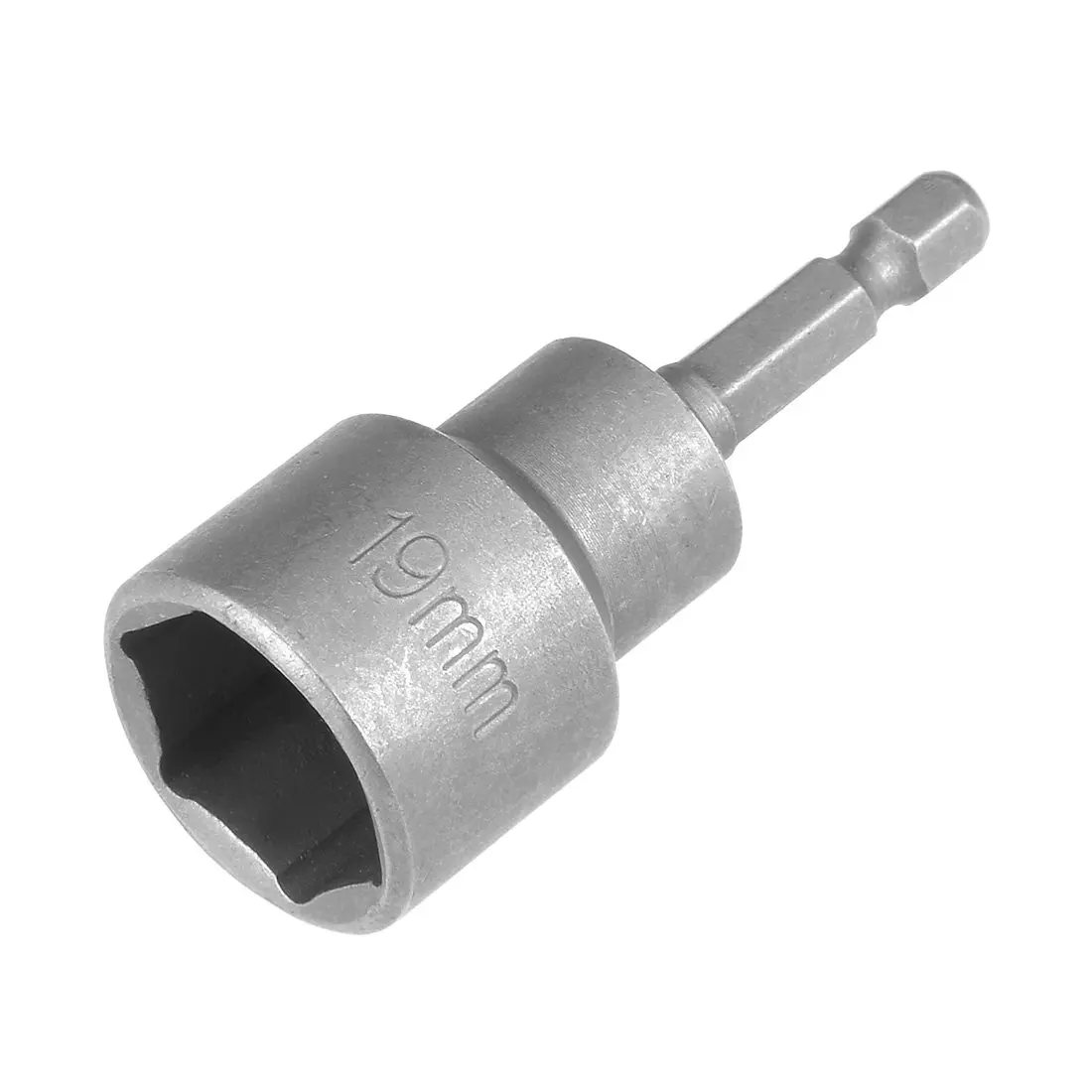 uxcell 19mm Magnetic Nut Setter Driver Bit 65mm (2.5 inch) Length | 1/4" Hex Shank Quick-Change - main product image
