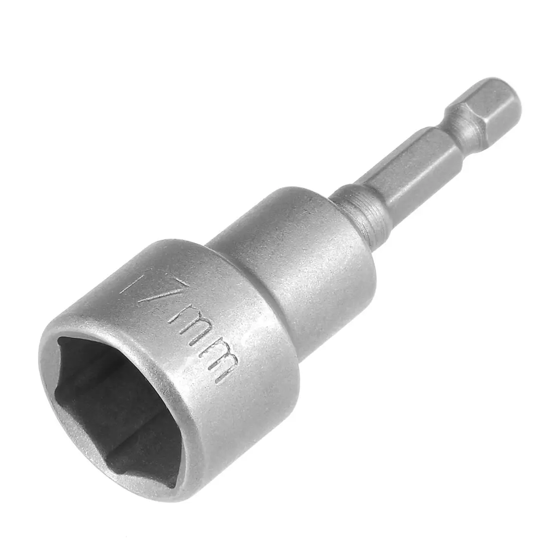 uxcell 17mm Magnetic Nut Setter Driver Bit 65mm Length | 1/4" Hex Shank - main product image