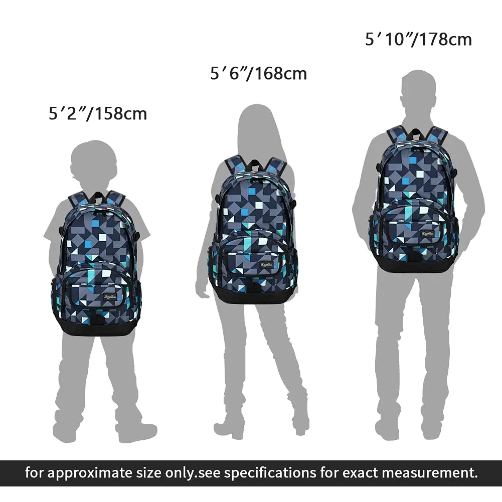 rickyh style School Backpack Travel Bag for Men & Women Lightweight College | Water-Resistant & Durable - view 6