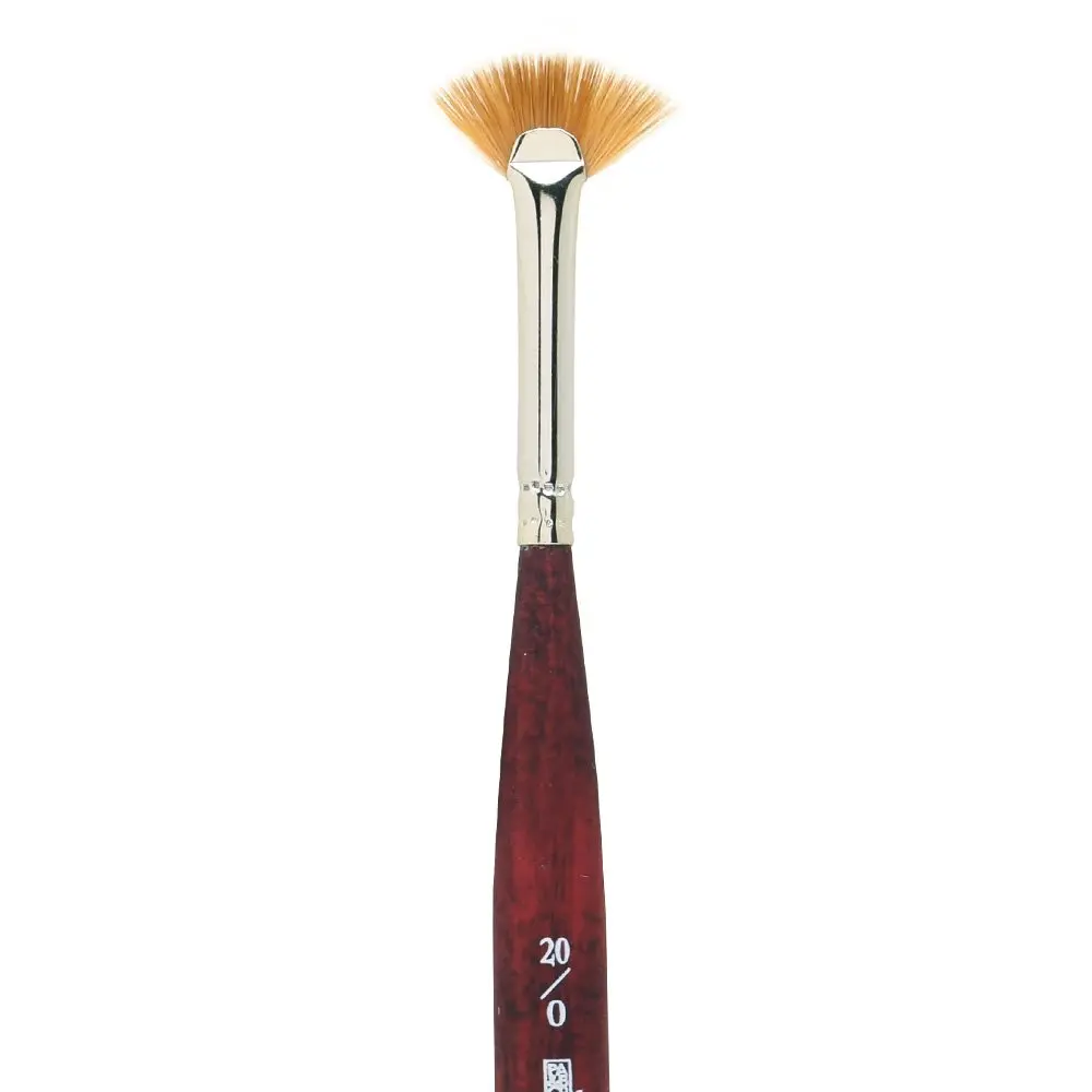Princeton Velvetouch Artiste Series 3950 Mini Fan Brush 20/0 | Luxury Synthetic Blend for Mixed Media - view 2