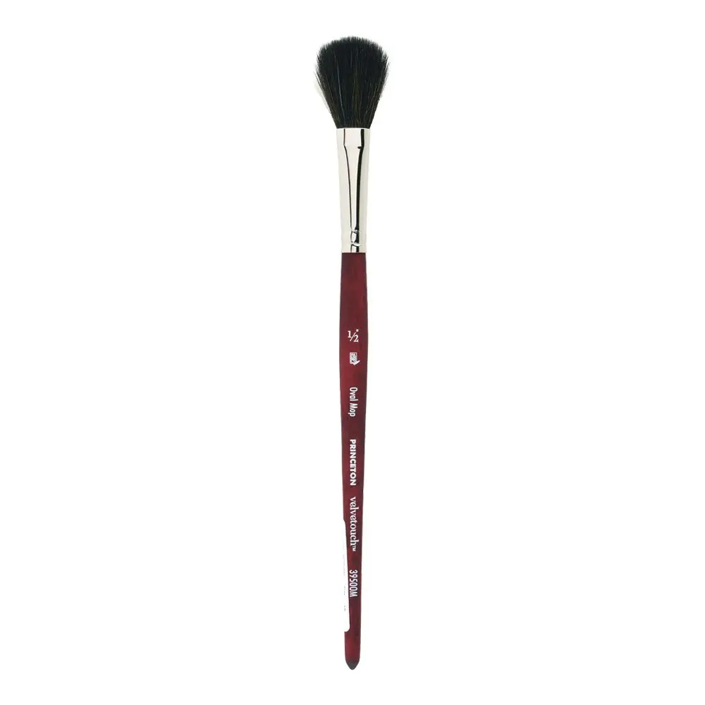 Princeton Velvetouch Series 3950 Paint Brush 1/2 Inch | Synthetic Multi-Media Brush for Acrylic, Oil & Watercolor - main product image