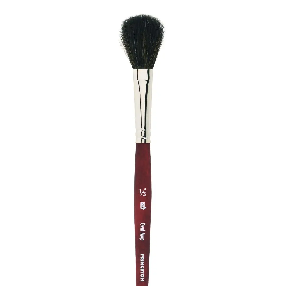 Princeton Velvetouch Series 3950 Paint Brush 1/2 Inch | Synthetic Multi-Media Brush for Acrylic, Oil & Watercolor - view 2