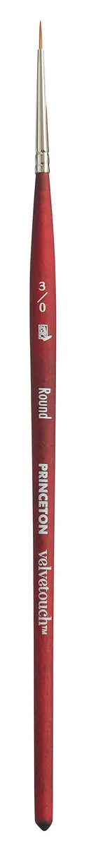 Princeton Velvetouch Series 3950 Paint Brush 3/0 | Multi-Media Acrylic, Oil & Watercolor - main product image
