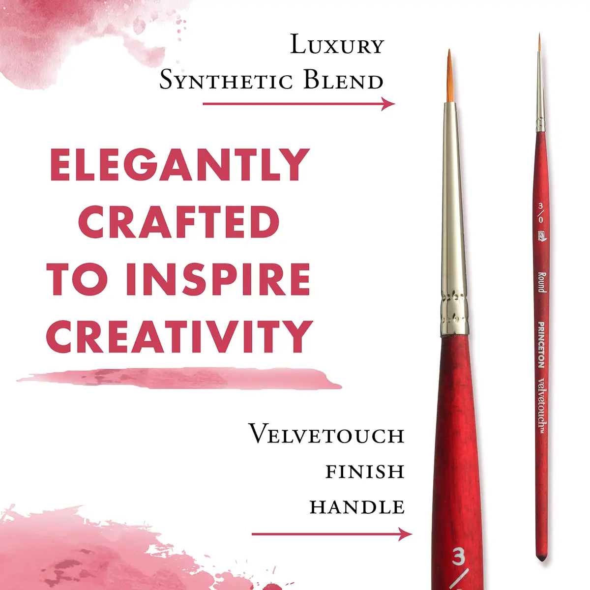Princeton Velvetouch Series 3950 Paint Brush 3/0 | Multi-Media Acrylic, Oil & Watercolor - view 4