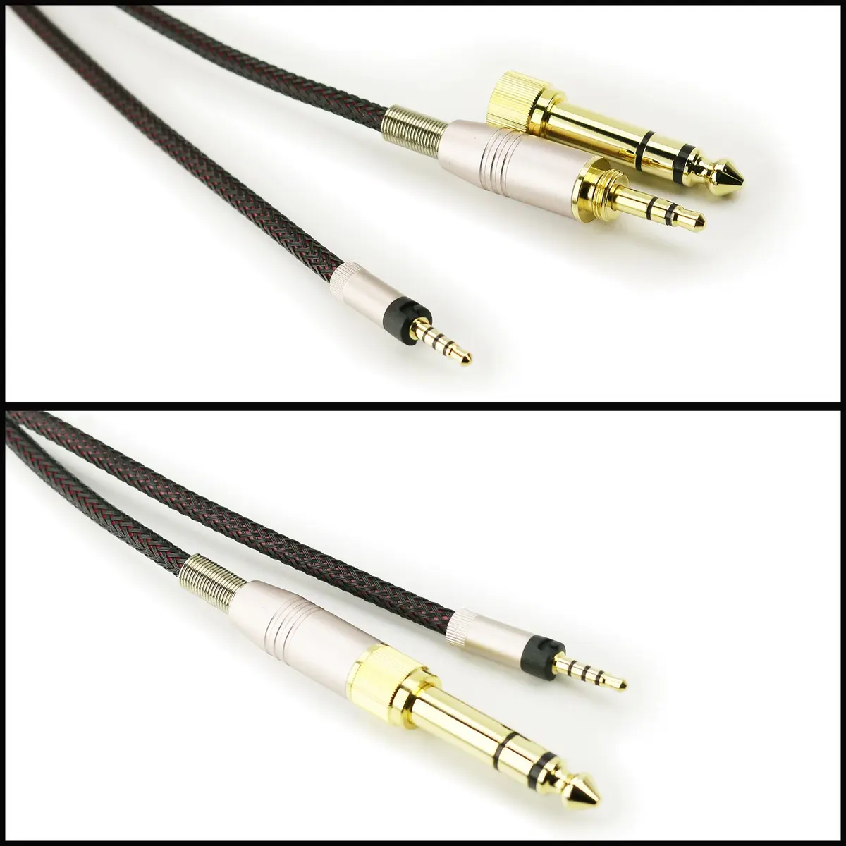 NewFantasia Replacement Audio Cable for Sennheiser HD4.40, HD4.50, HD400S Headphones 1.2m (4ft) | OFC Wire, Braided Tangle-Free - view 2
