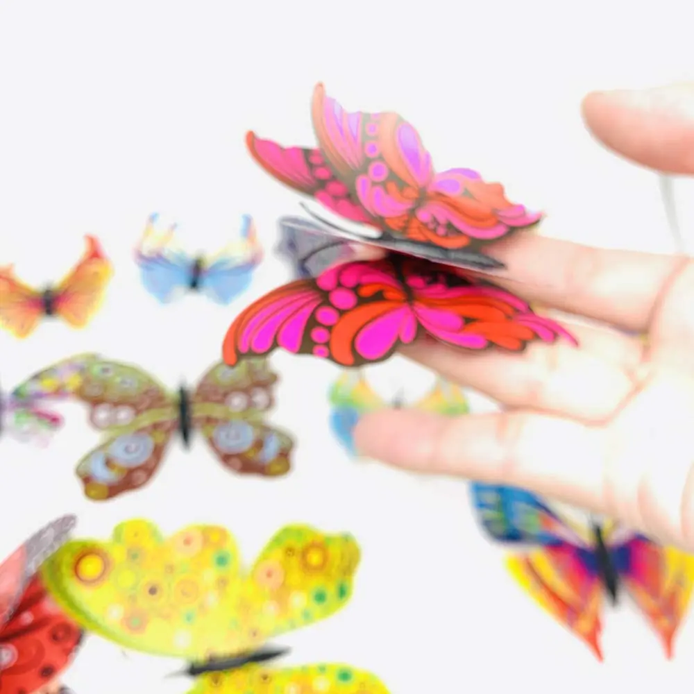 Koolemon 12PCS 3D Butterfly Fridge Magnets Wall Sticker | Home Decor & Party Gift - view 5