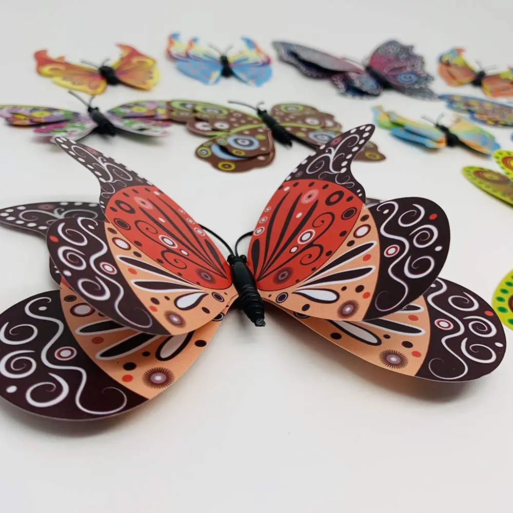Koolemon 12PCS 3D Butterfly Fridge Magnets Wall Sticker | Home Decor & Party Gift - view 4