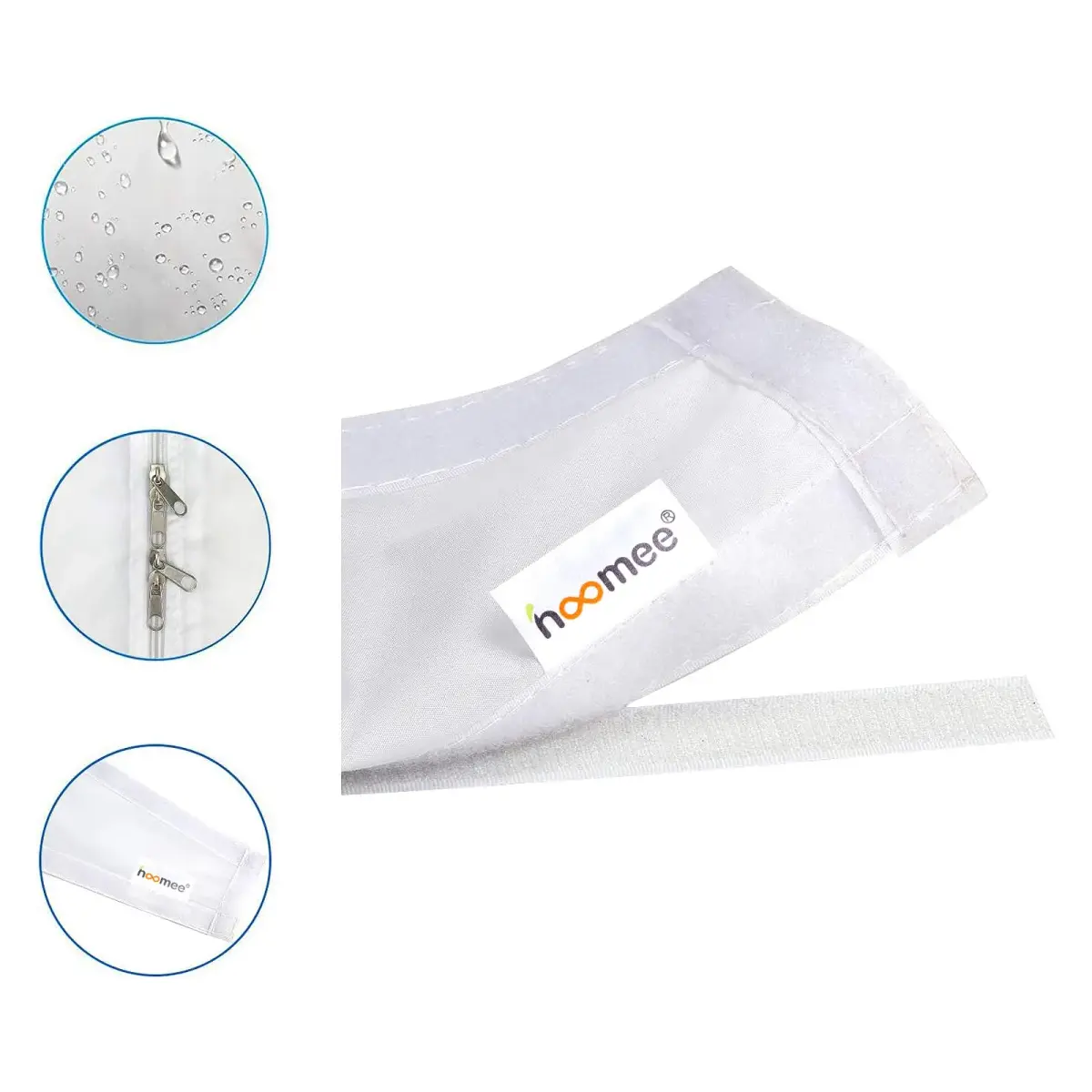 HOOMEE Universal Window Seal for Portable Air Conditioners & Dryers 400cm (157") | Easy Install Zip & Adhesive Fastener - view 4
