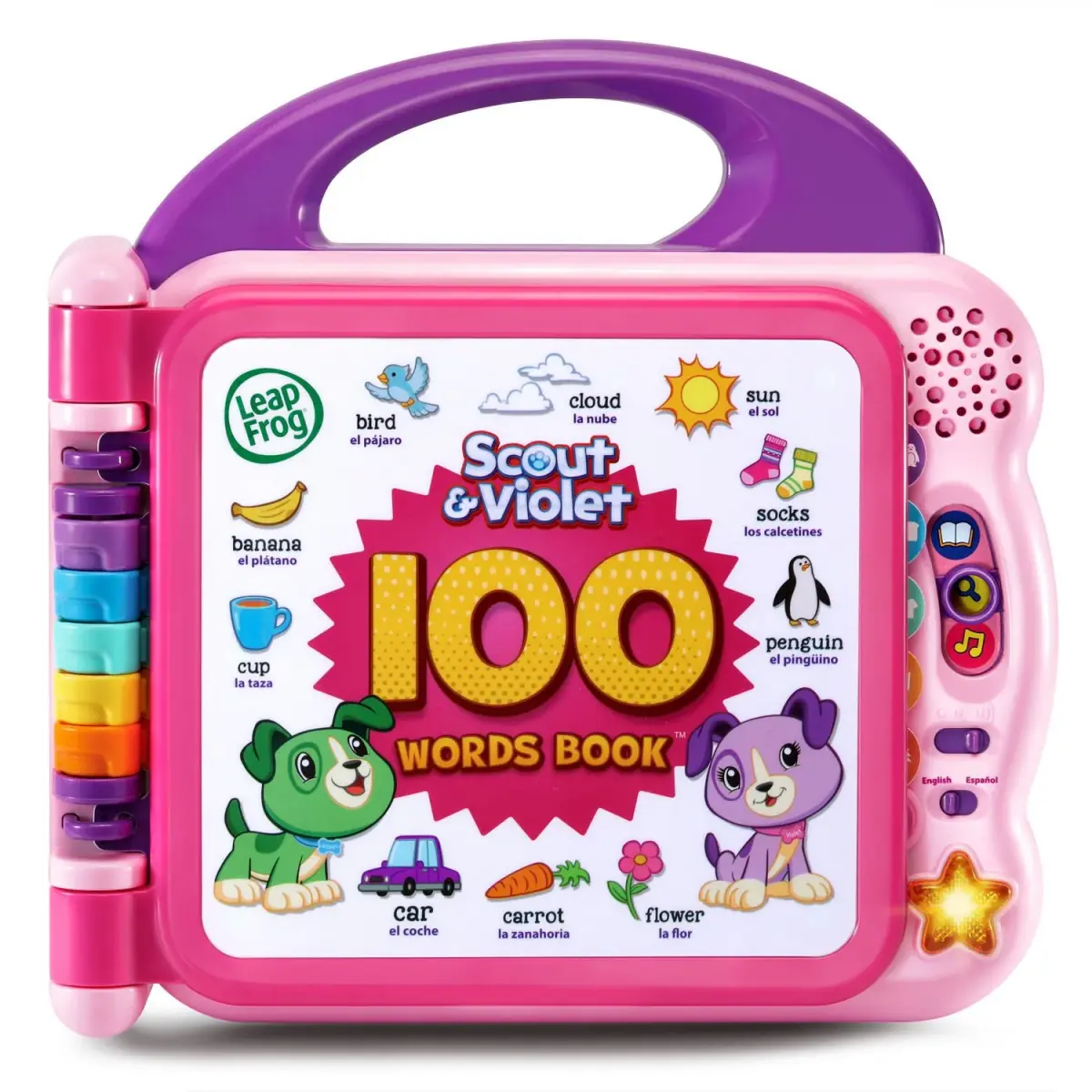 LeapFrog Scout and Violet 100 Words Book | Bilingual Learning Toy for Toddlers - main product image
