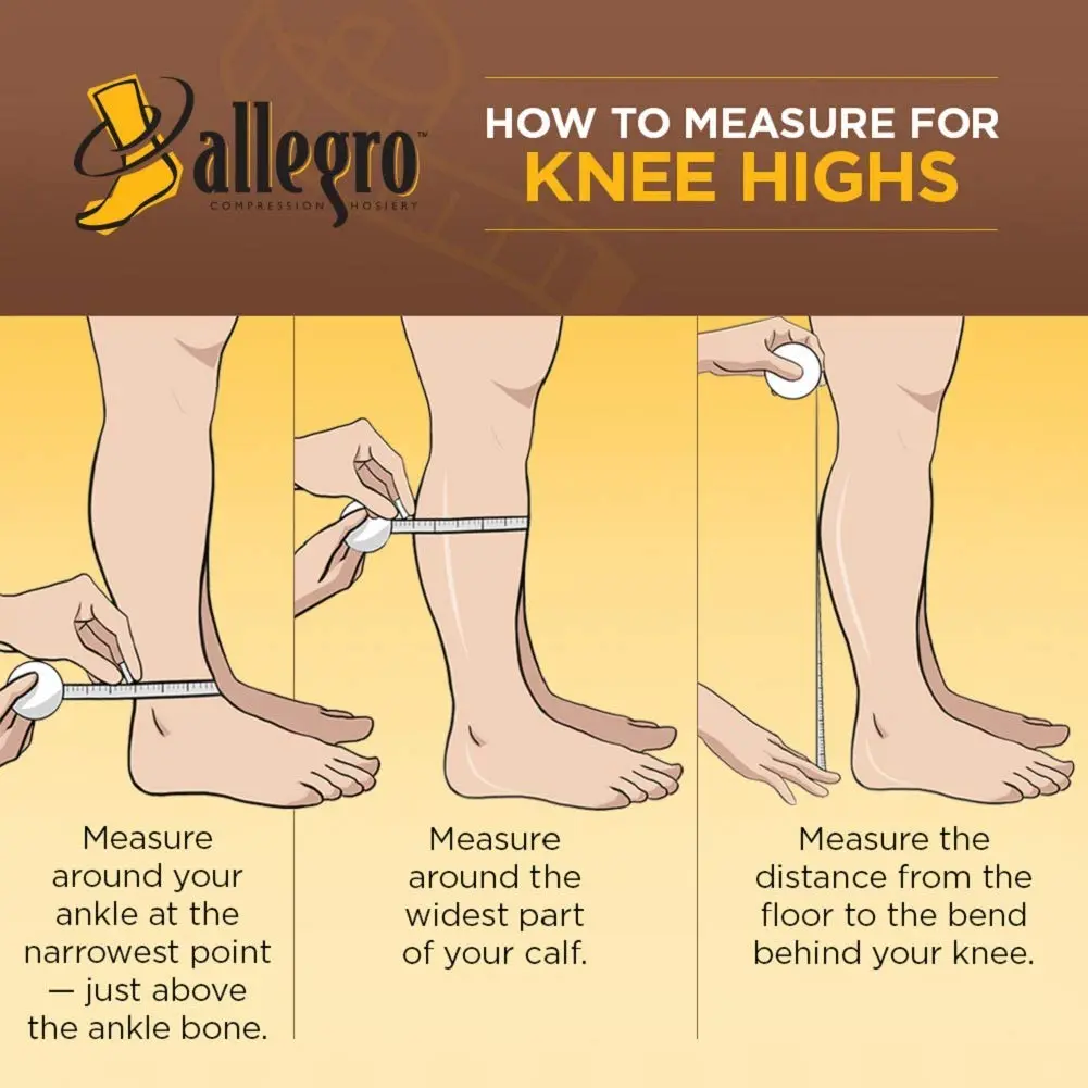 Allegro 15-20 mmHg Microfiber Thigh High Compression Hose | Soft, Supportive & Made in USA - main product image