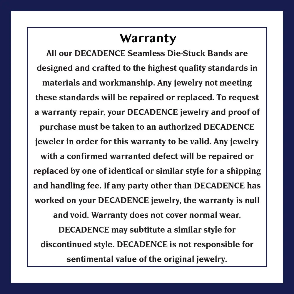 DECADENCE 14K White Gold Wedding Band 8mm | Solid Italian Craftsmanship, Hypoallergenic, Size 12 - view 5