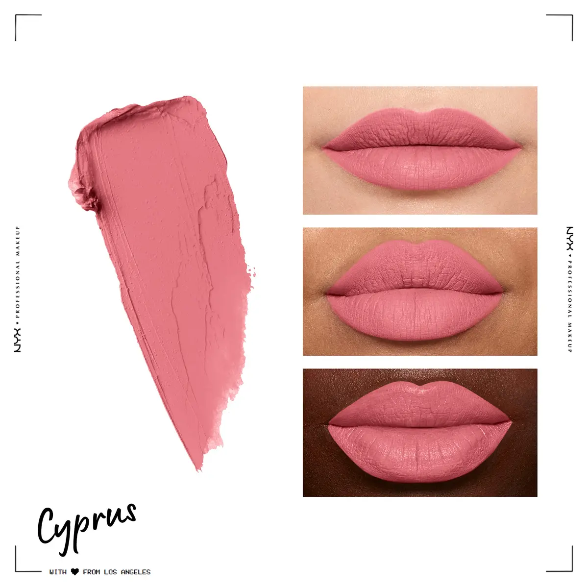 NYX PROFESSIONAL MAKEUP Soft Matte Lip Cream Cyprus Light Pastel Pink 7.65ml (0.27 Fl Oz) | Matte Finish - view 3