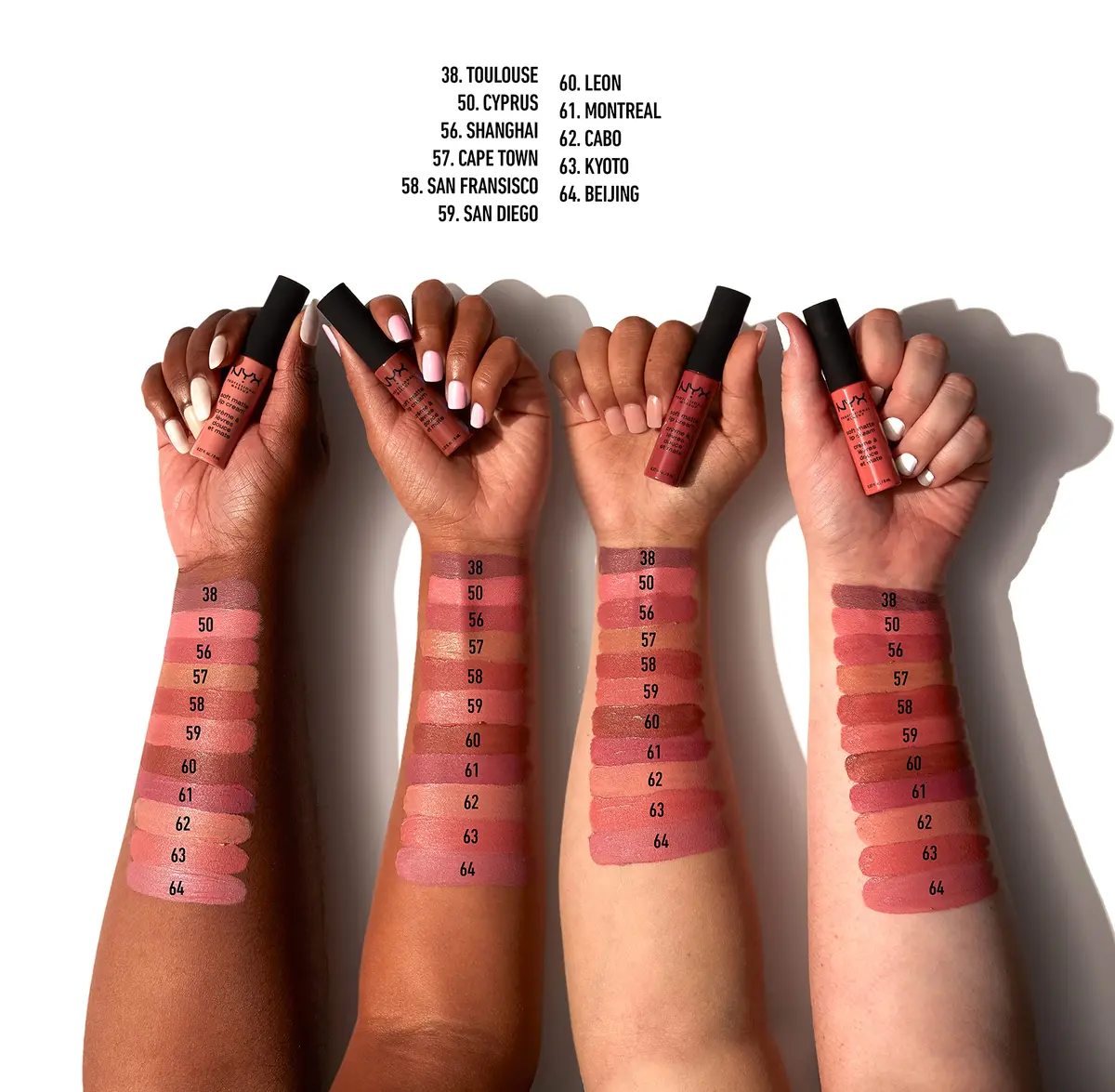 NYX PROFESSIONAL MAKEUP Soft Matte Lip Cream Cyprus Light Pastel Pink 7.65ml (0.27 Fl Oz) | Matte Finish - view 4