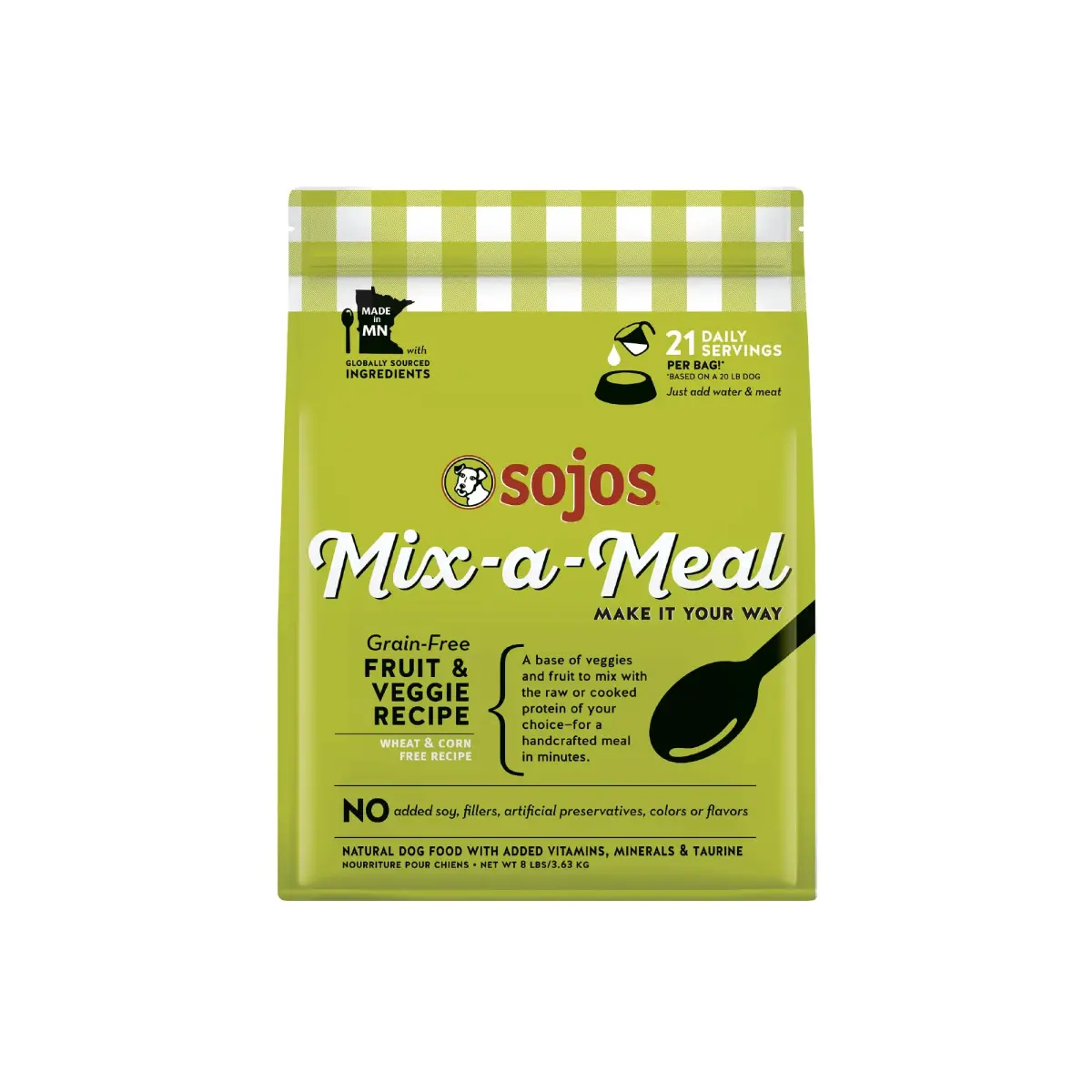Sojos Natural 8 lb (3.63 kg) Grain-Free Pre-Mix Dog Food | Mix Your Own Raw Meals - main product image