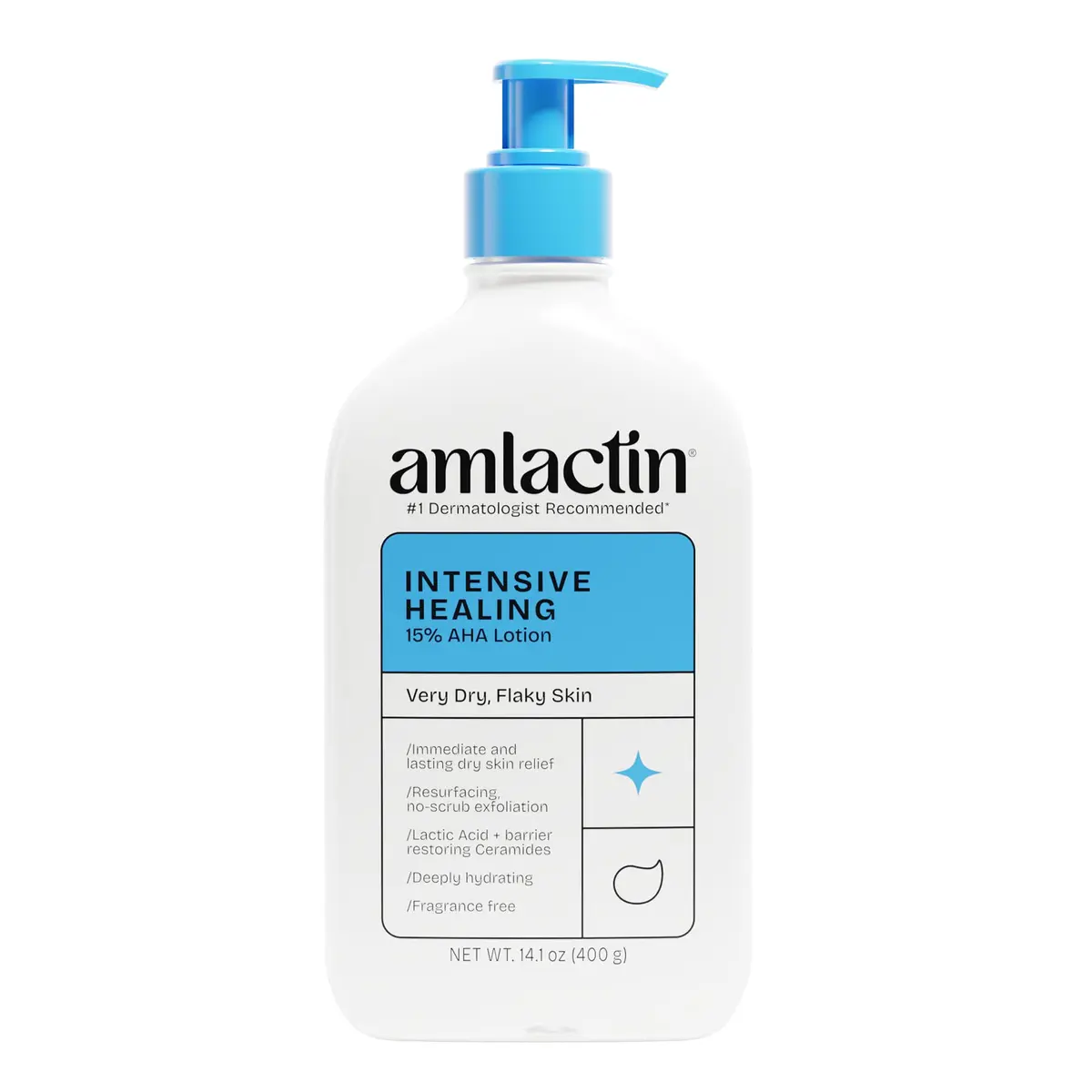 Amlactin Intensive Healing Body Lotion 7.9 oz (234ml) | 15% Lactic Acid for Dry Skin - main product image