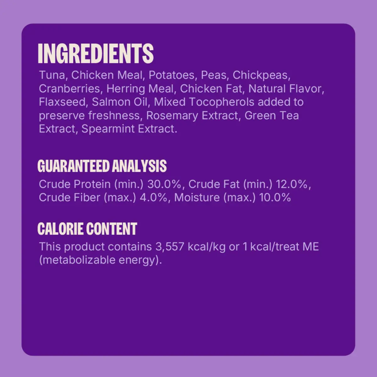 Wellness Kittles Crunchy Cat Treats Tuna & Cranberry Flavor 6 oz (170 g) | Grain-Free Dental Care for All Lifestages - view 6