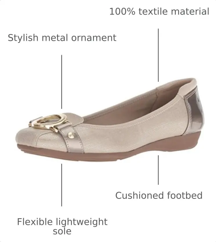 Anne Klein Sport Umeko Ballet Flat 11 | Cushioned, Lightweight, Fashion Casual - view 4