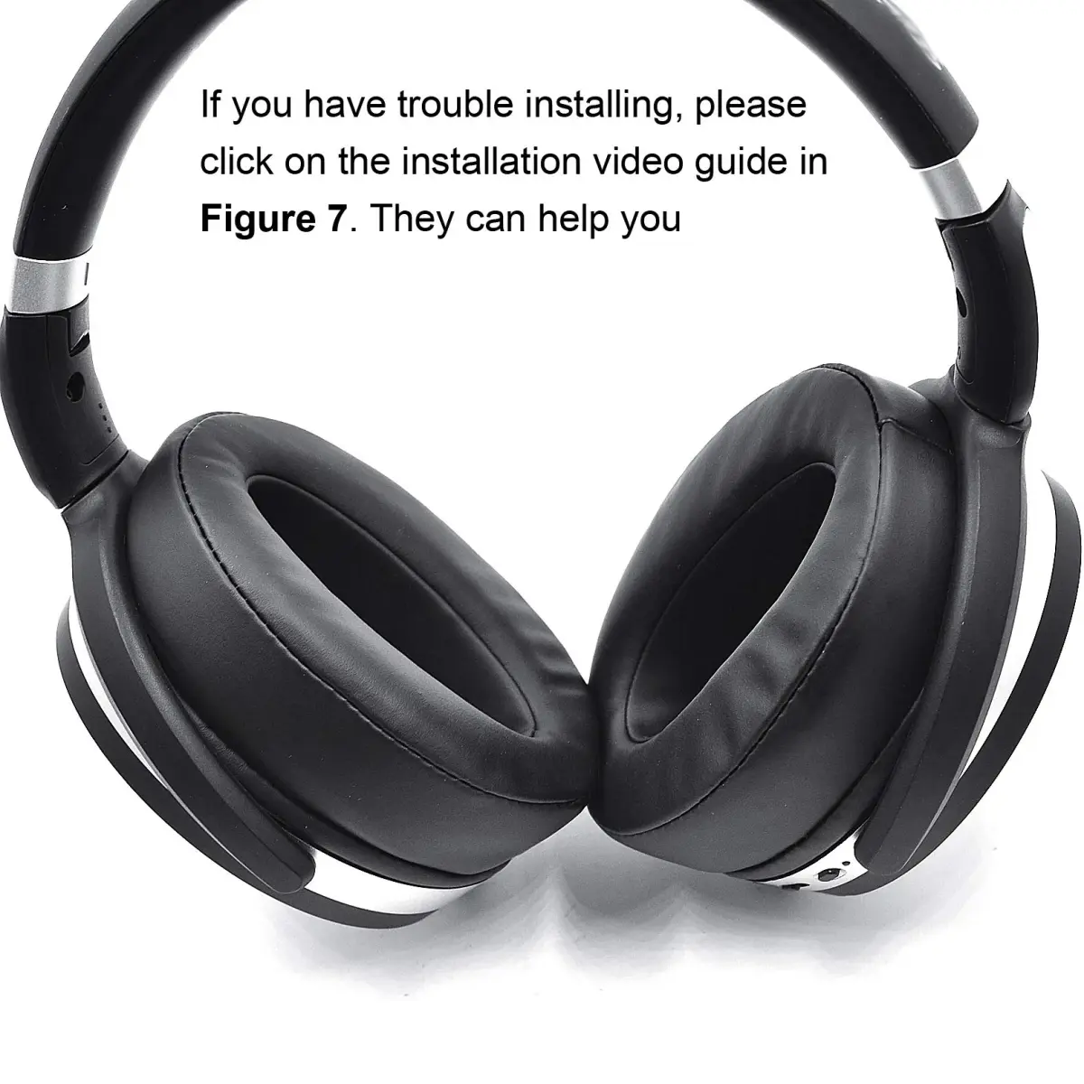 defean Replacement Earpads for Sennheiser HD 4.50BT, HD 4.40BT, HD 4.30G, HD 450BT, HD 350BT Headsets (Black, 2-Pack) - view 6
