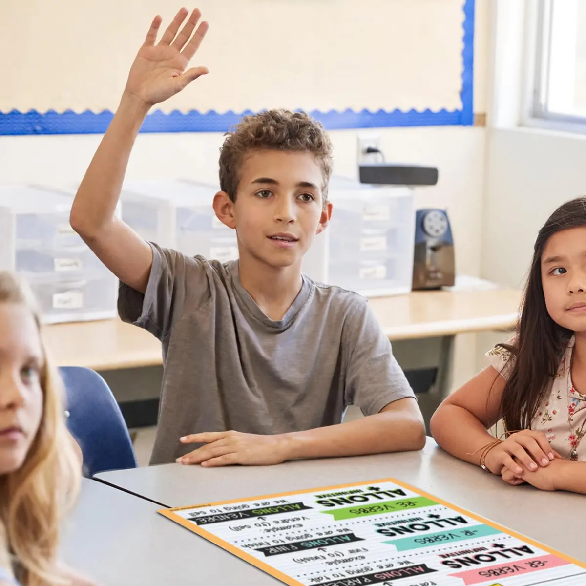 Quarterhouse French Verbs & Vocabulary Posters Set E | Classroom Decor for French Learning (70-120 chars) - view 5