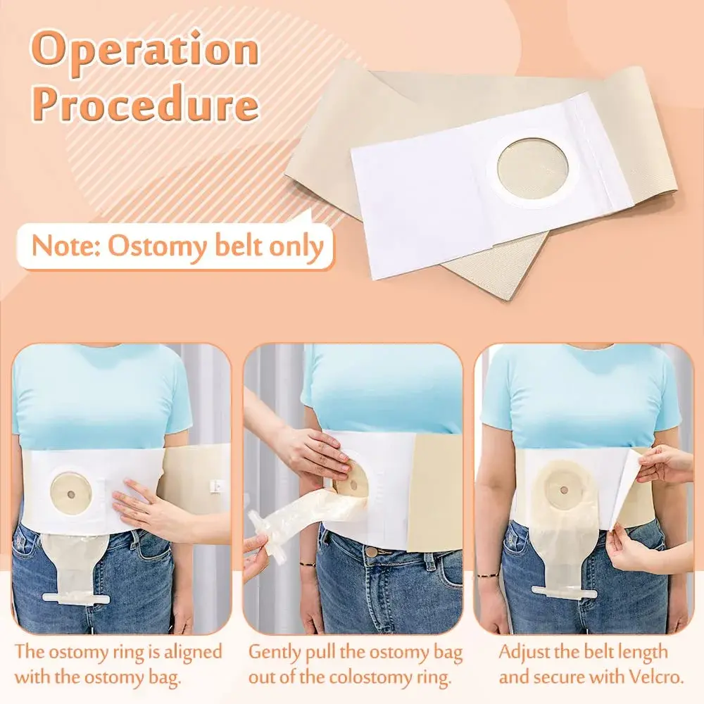 Mybow Ostomy Belt Hernia Support for Men & Women, XL 40-43 Inch Waist | Post-Operative Abdominal Binder - view 4