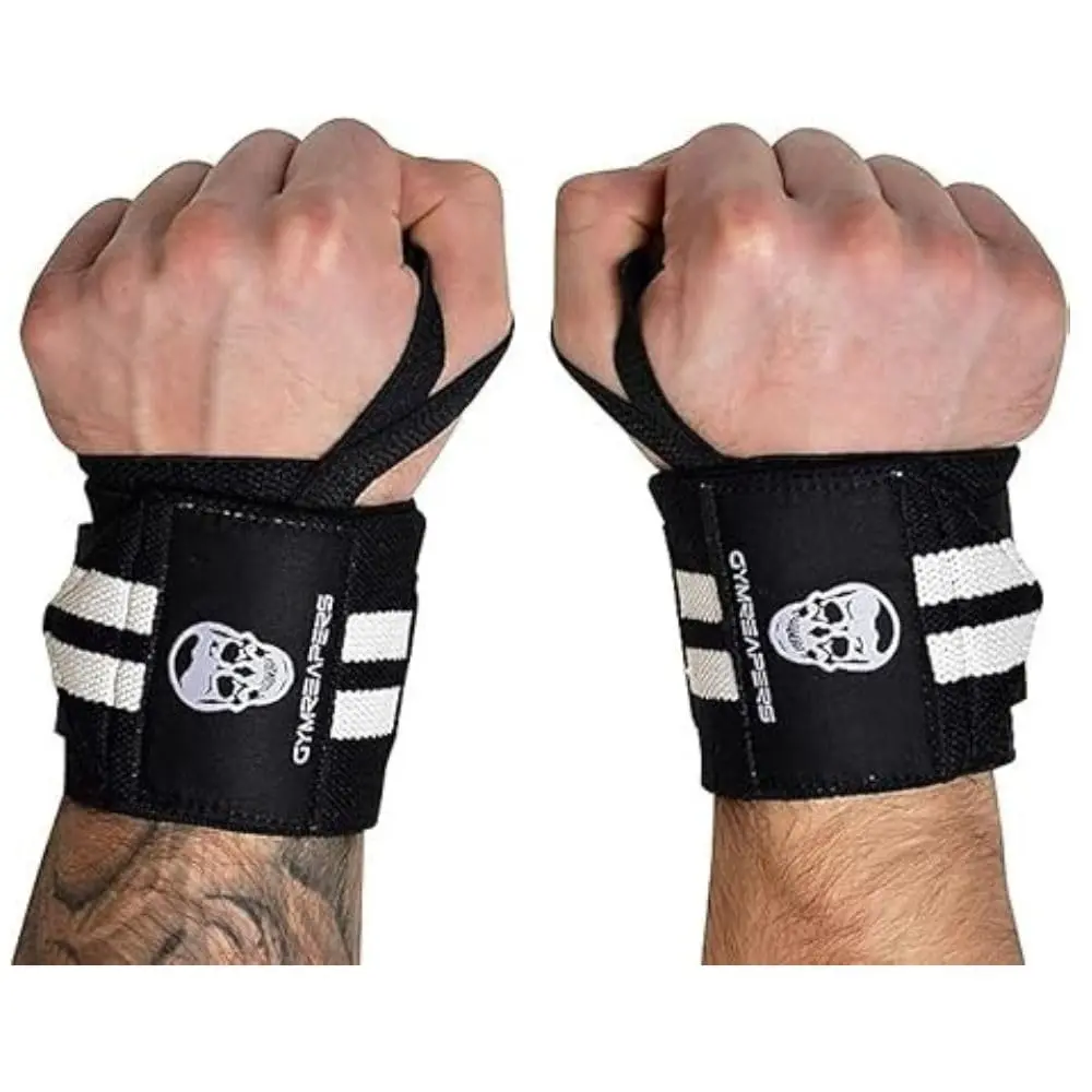 Gymreapers White 18 inch (45.7 cm) Wrist Wraps | Competition Grade Support for Powerlifting & Strength Training - main product image